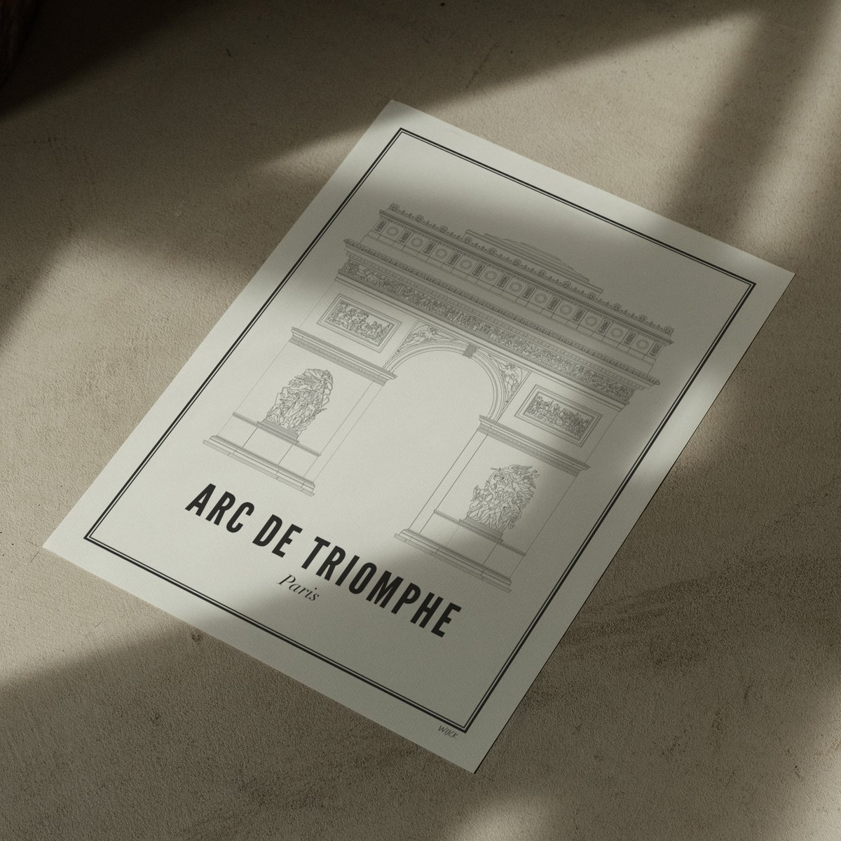 Poster von Paris - Arc de Triomphe | WIJCK.